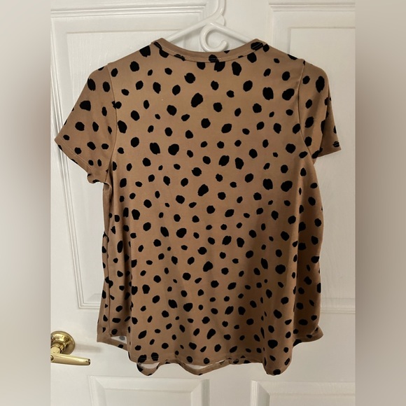Perfect Peach Babydoll cheetah print top size small - Picture 2 of 6